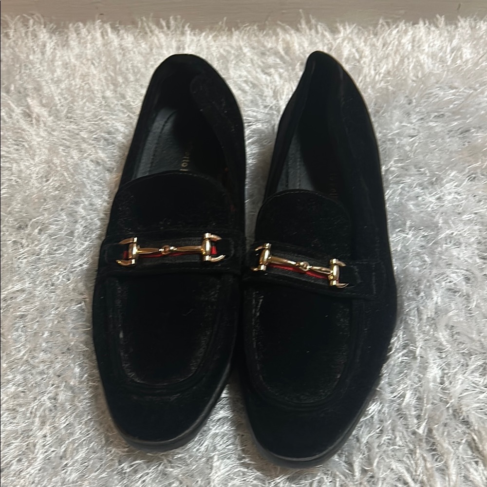 Alberto Fellini Elegant Black Loafers with Gold Accents